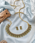 Emerald Blossom Antique Necklace Set