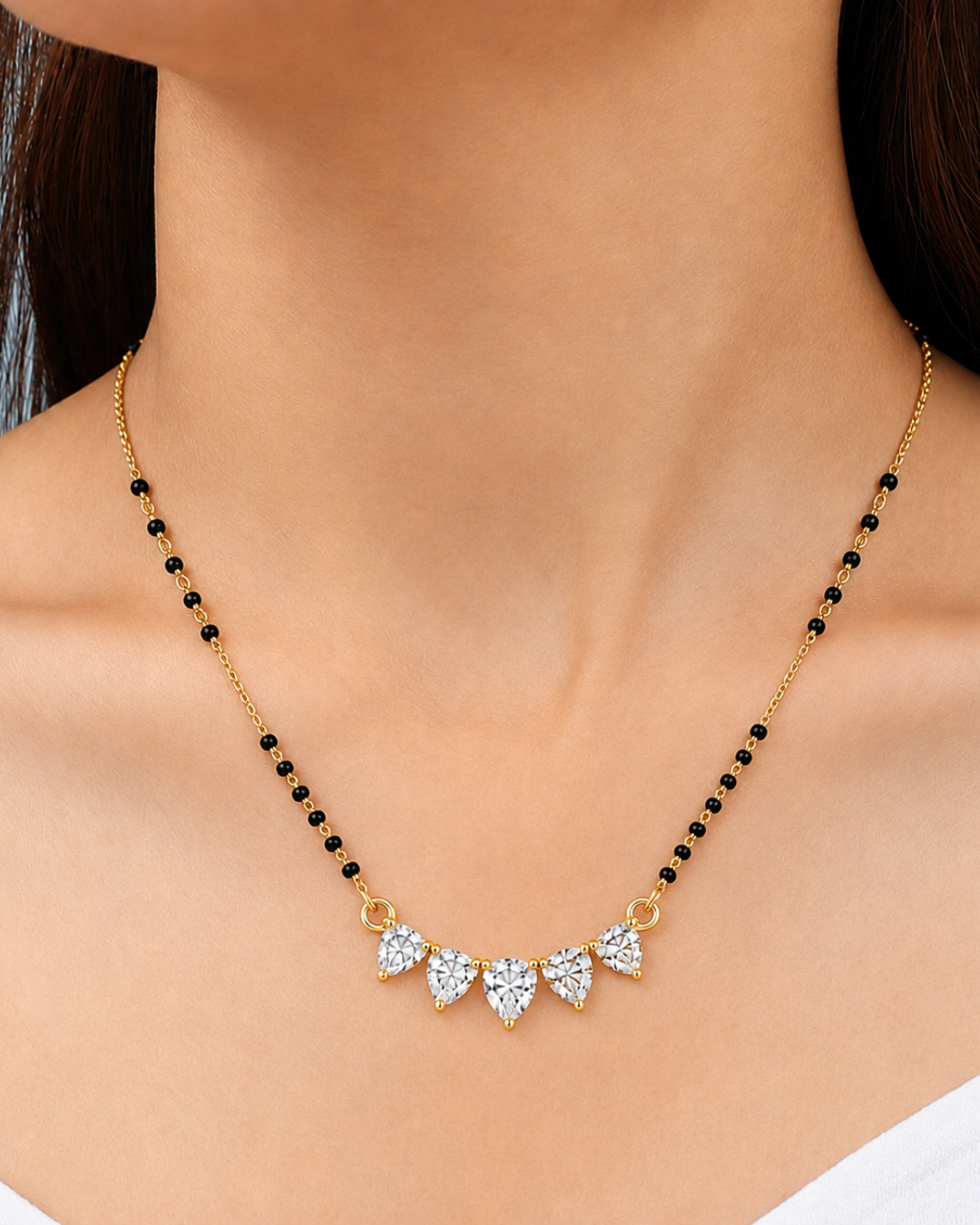 Crystal Bloom Mangalsutra
