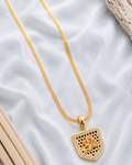 Divine Om Shield Gold Pendant Chain