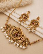 Royal Pearl Antique Necklace Set