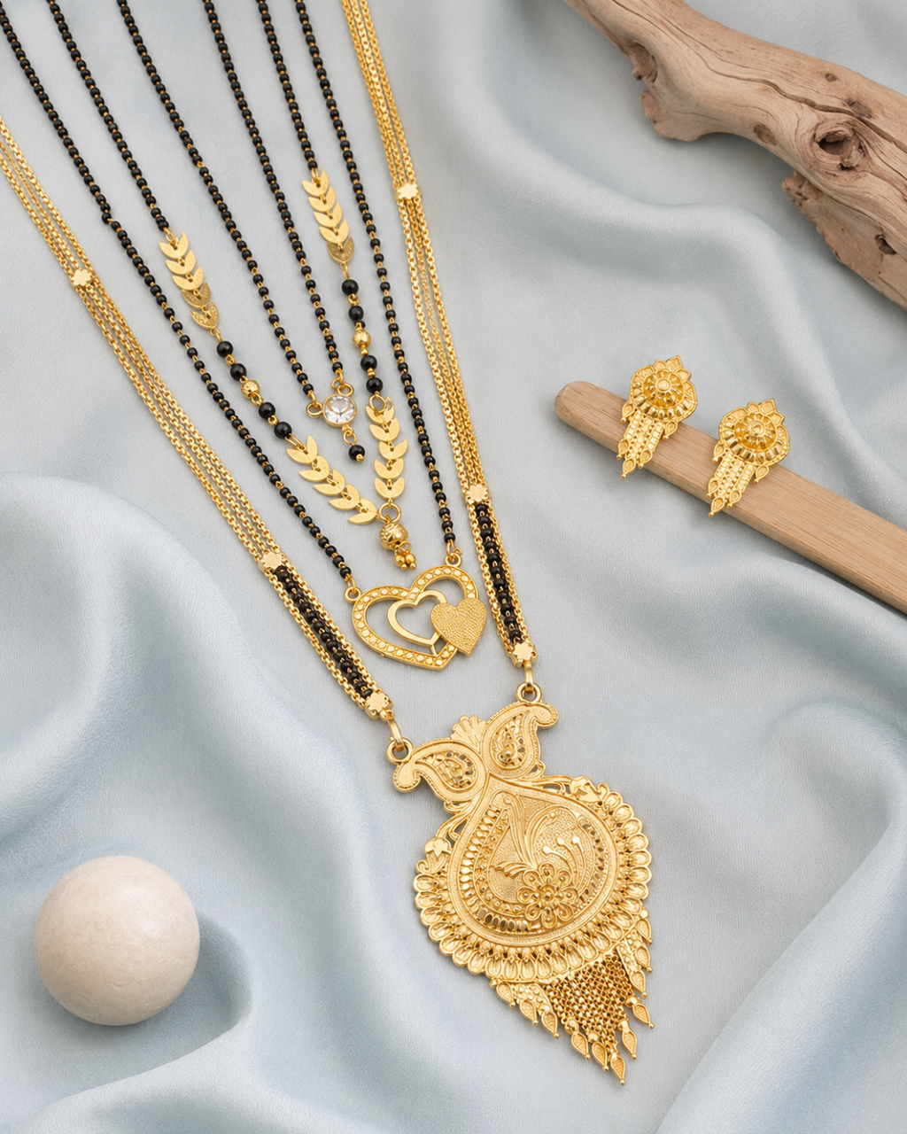 Rajsi Mayura Mangalsutra Combo