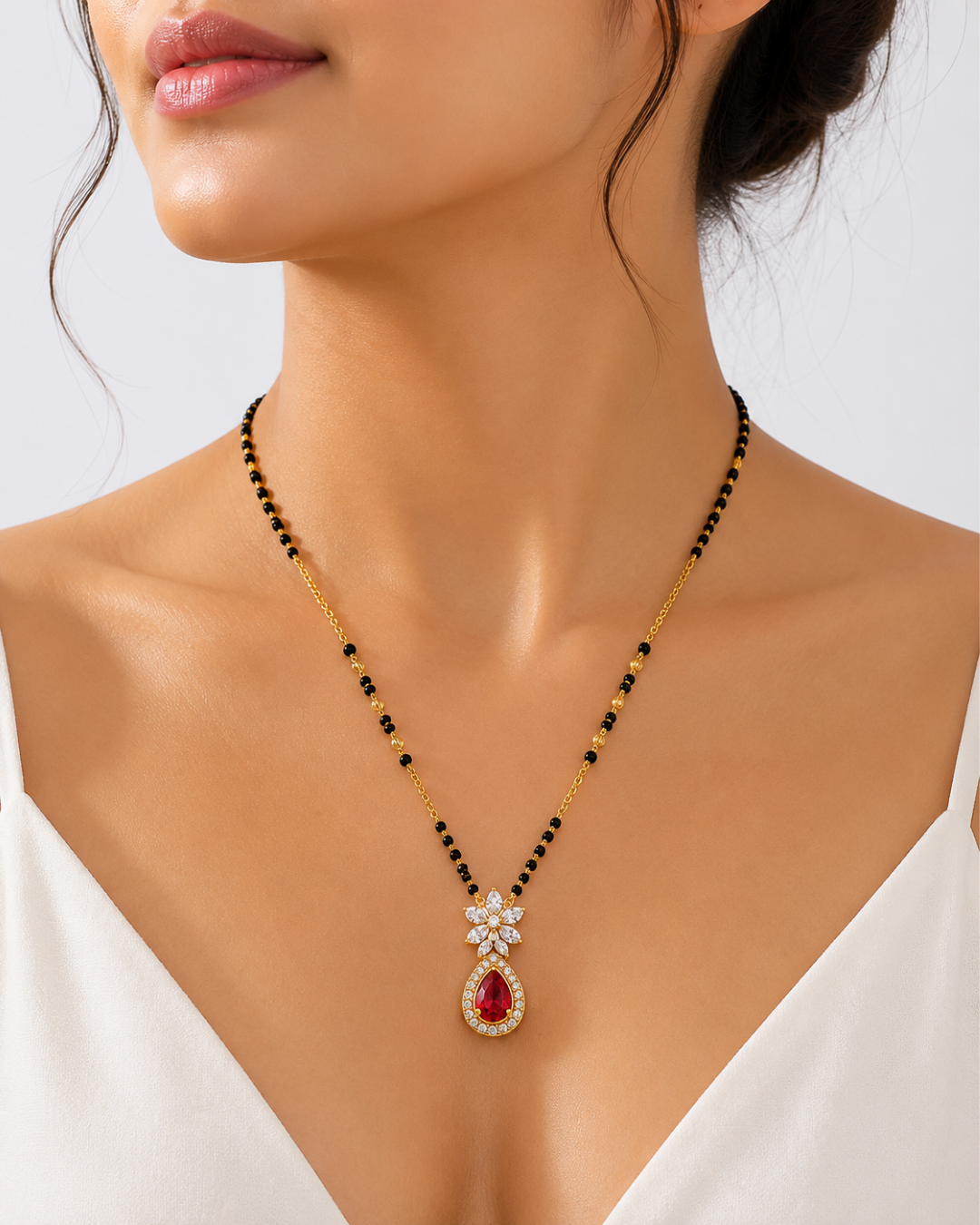 Ruby Bloom Mangalsutra