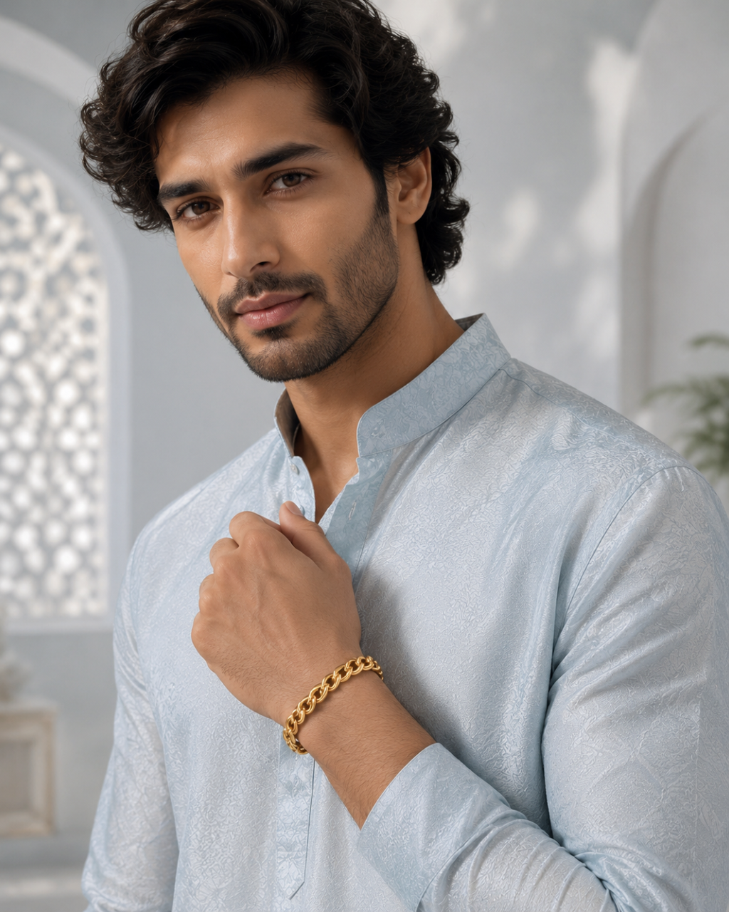 Classic Interlock Gold-Plated Bracelet