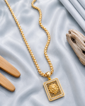 Royal Lion Gold Pendant with Premium Box Chain