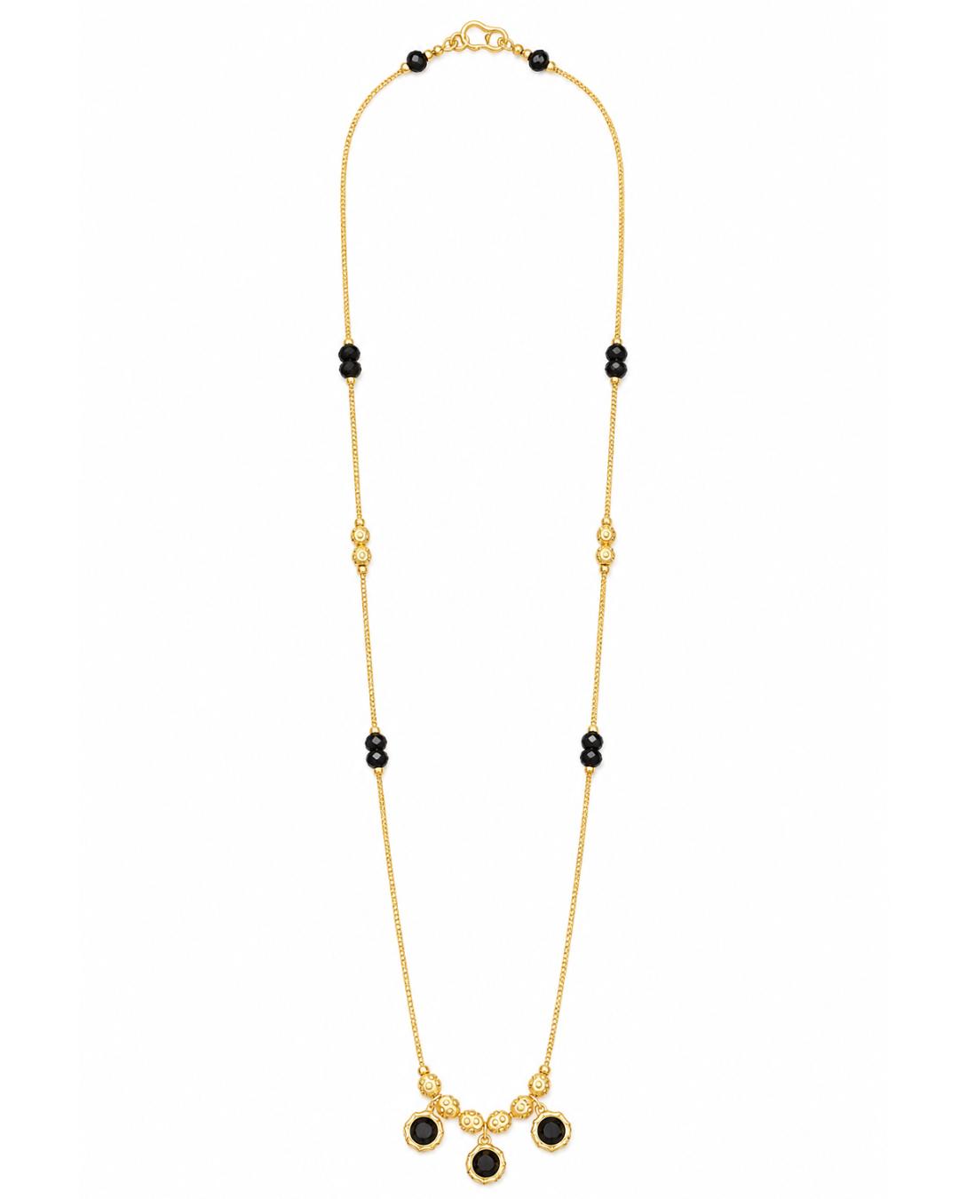 Midnight Trio Pendant Necklace