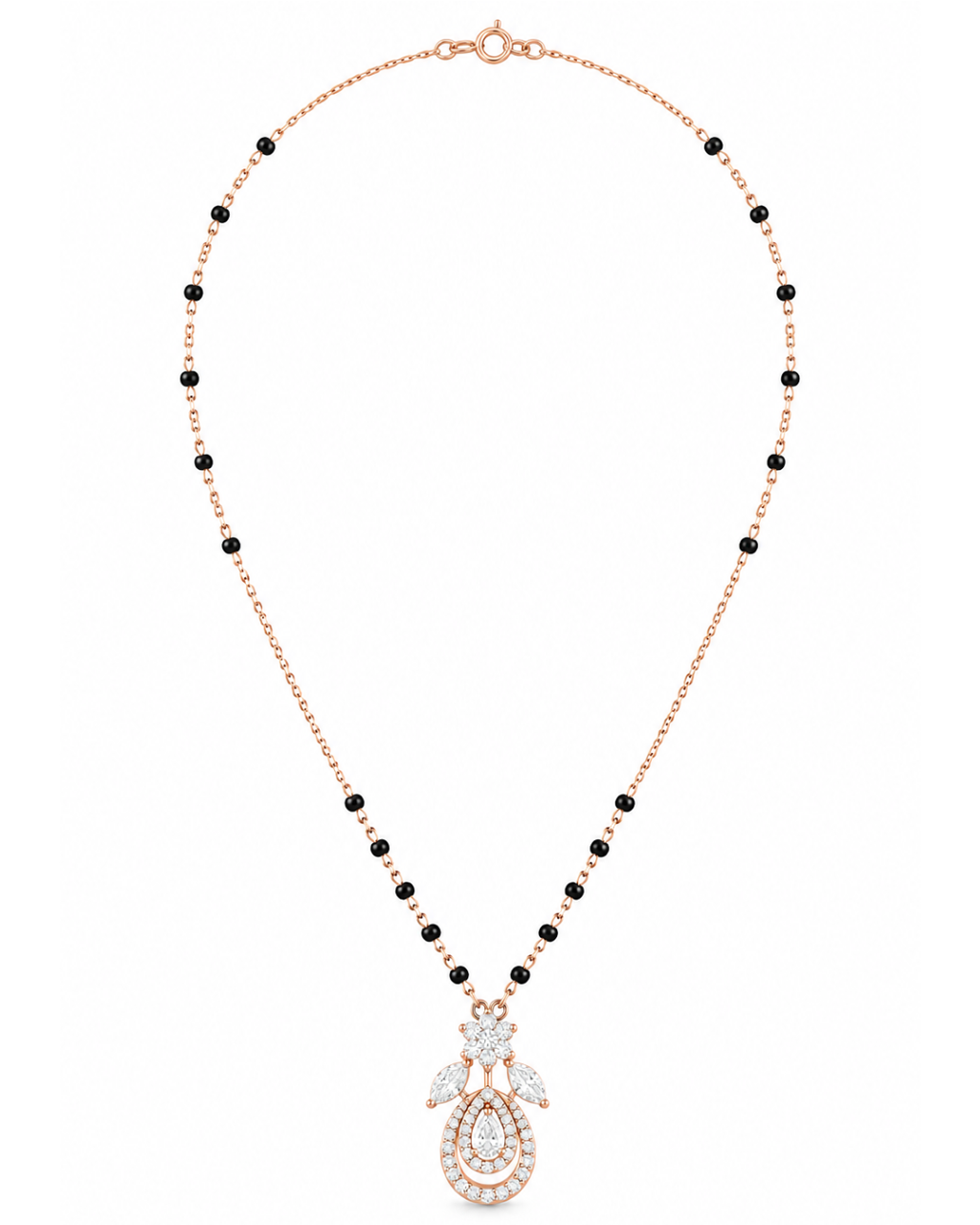 Floral Spark Mangalsutra Pendant