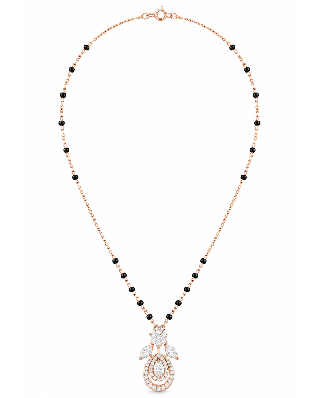 Floral Spark Mangalsutra Pendant