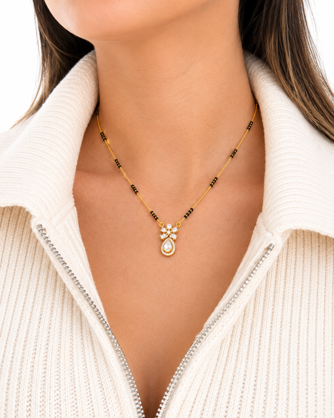 Floral Halo Mangalsutra