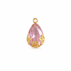 Gold-Tone Pink Teardrop Mangalsutra Necklace