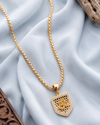 Divine Om Gold Pendant Necklace