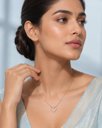 Golden Heart Pendant Necklace