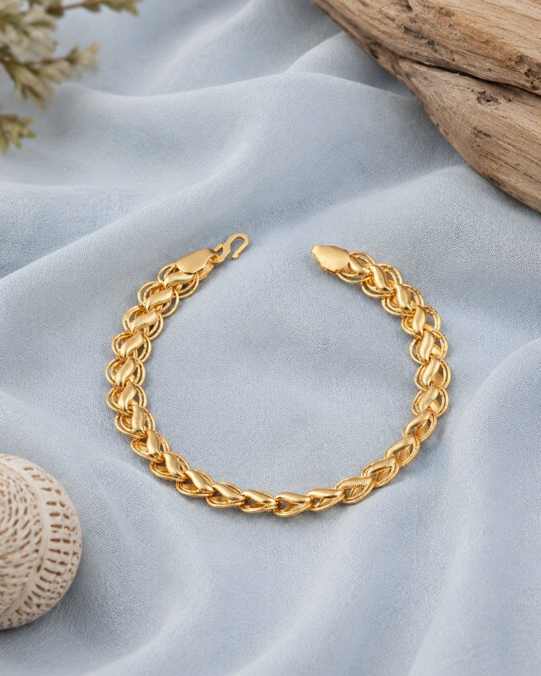 Classic Interlock Gold-Plated Bracelet