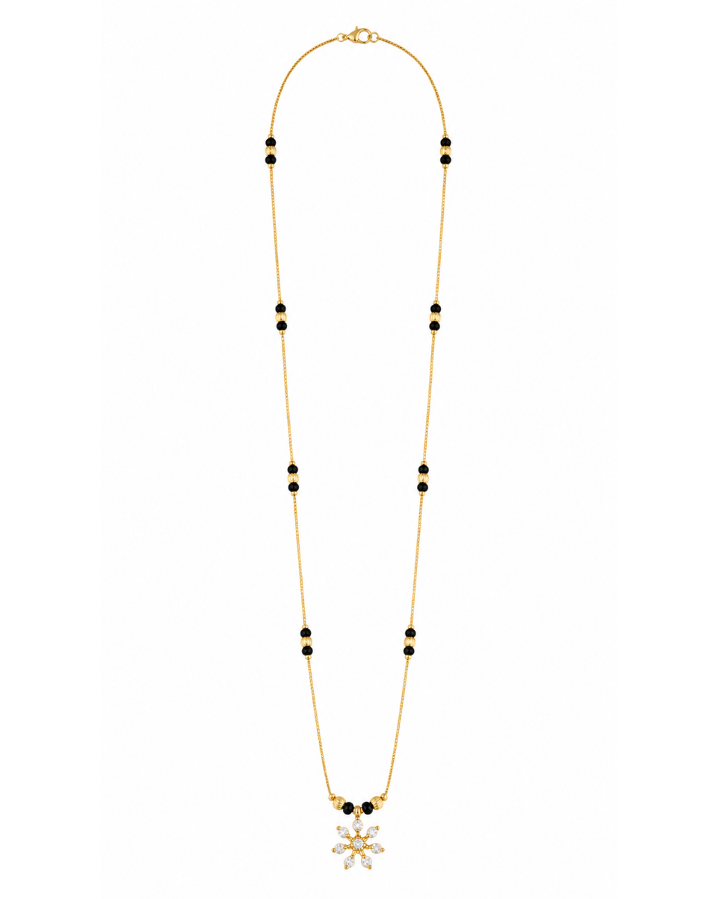 Snowflake Charm Mangalsutra