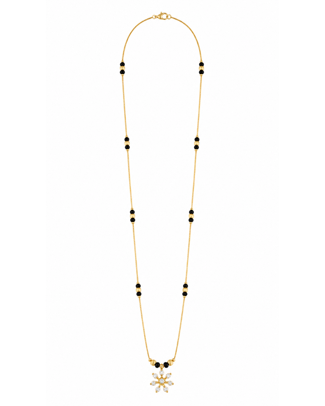 Snowflake Charm Mangalsutra