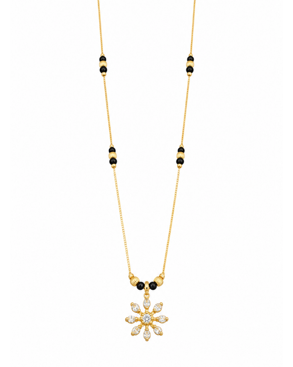 Snowflake Charm Mangalsutra