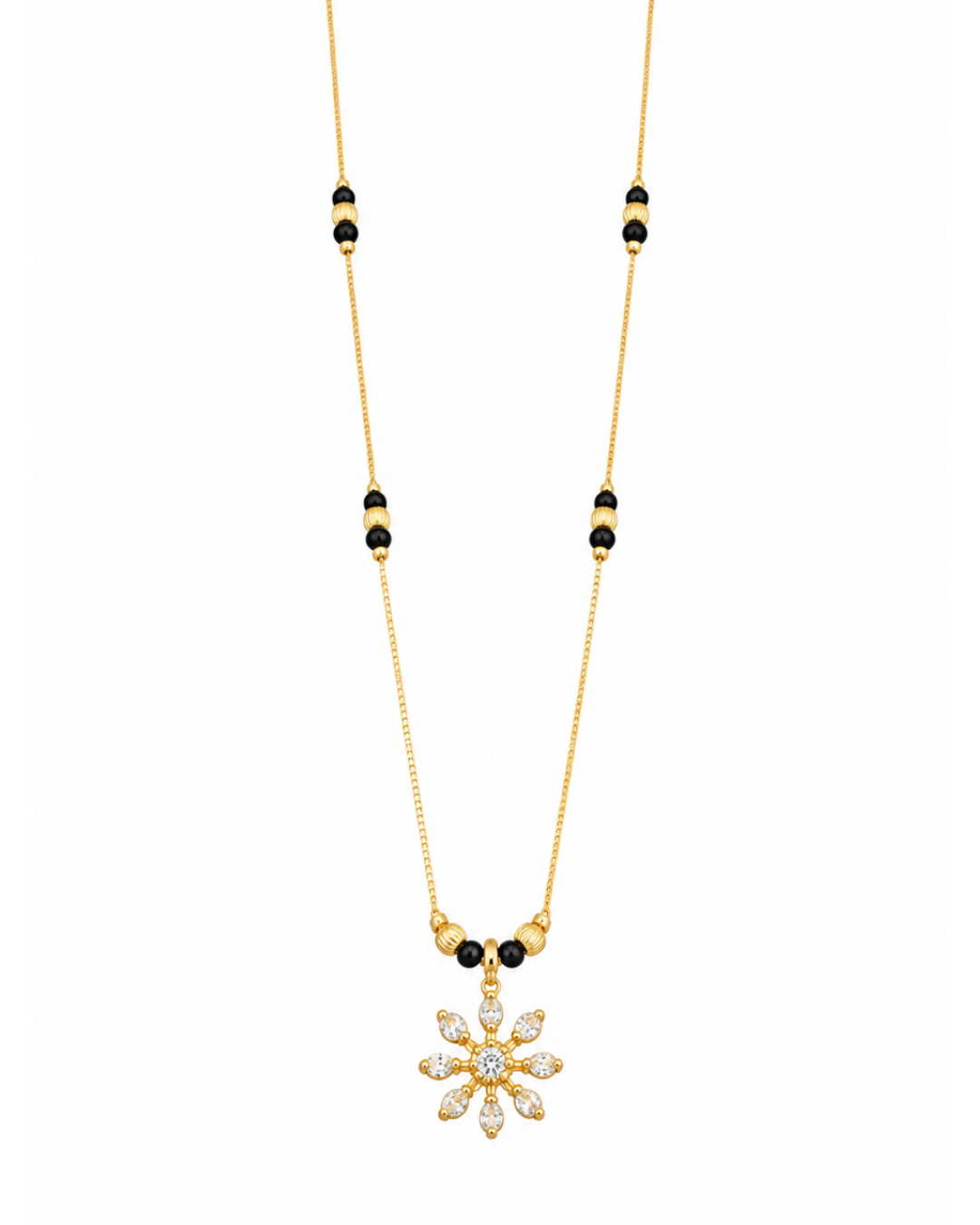 Snowflake Charm Mangalsutra