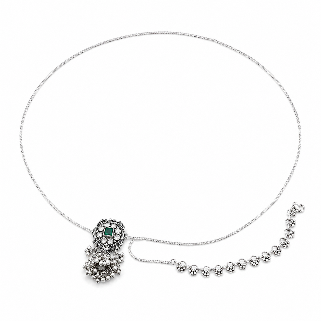 Oxidised Silver Traditional Kamarbandh (Waist Chain)