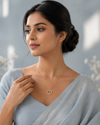 Crystal Open Heart Necklace