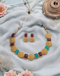 Royal Antique Stone Necklace Set