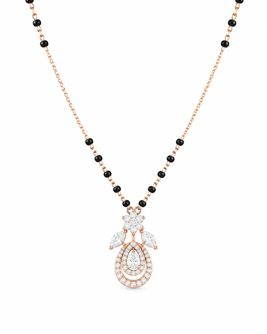 Floral Spark Mangalsutra Pendant