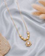 Celestial star crystal pendant necklace