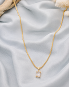 Emerald Cut Crystal Pendant Necklace