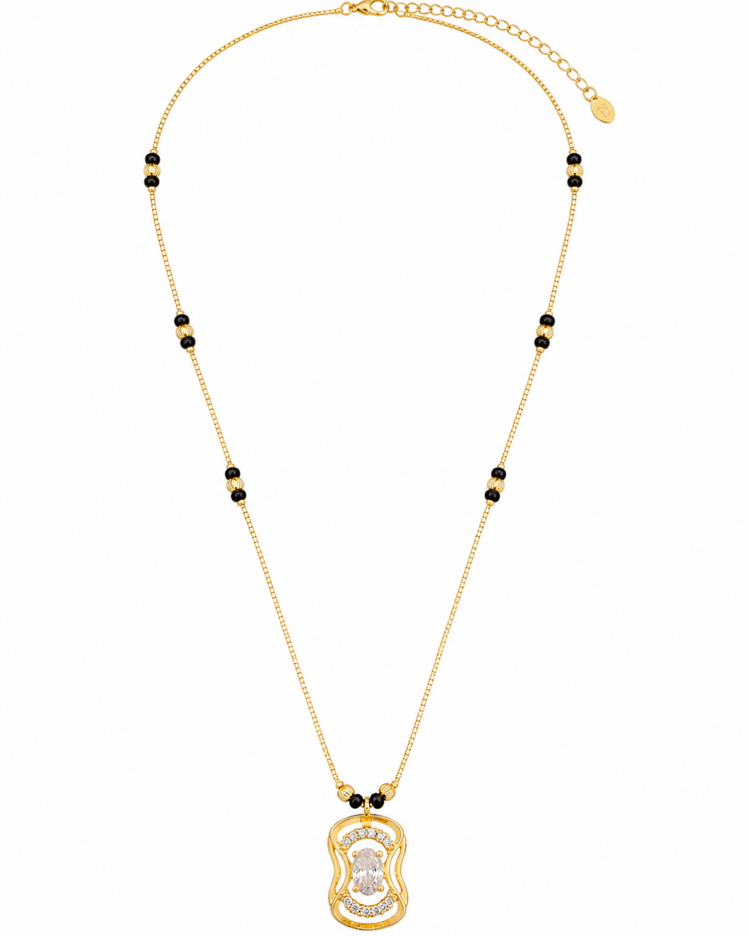 Elegant Crystal Mangalsutra Necklace