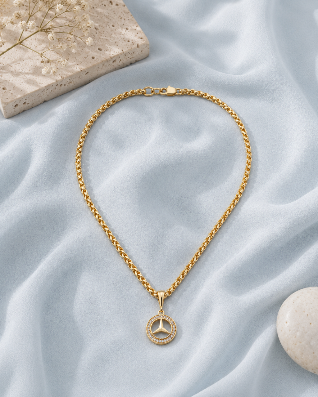Luxury star gold pendant necklace