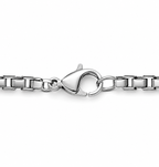 Premium Silver Box Chain Necklace for Men & Women
