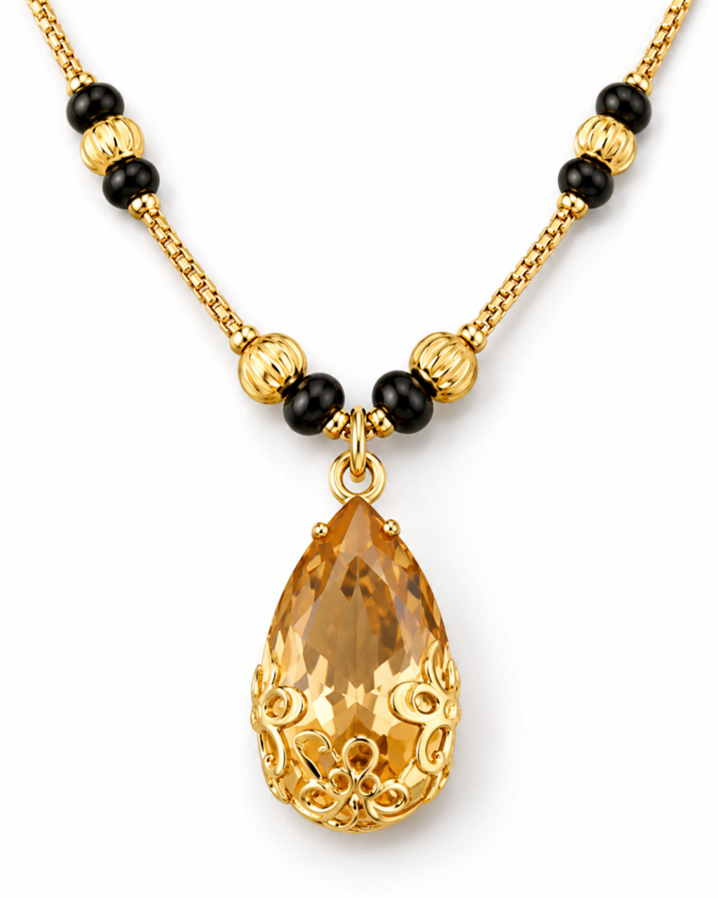 Amber Drop Mangalsutra