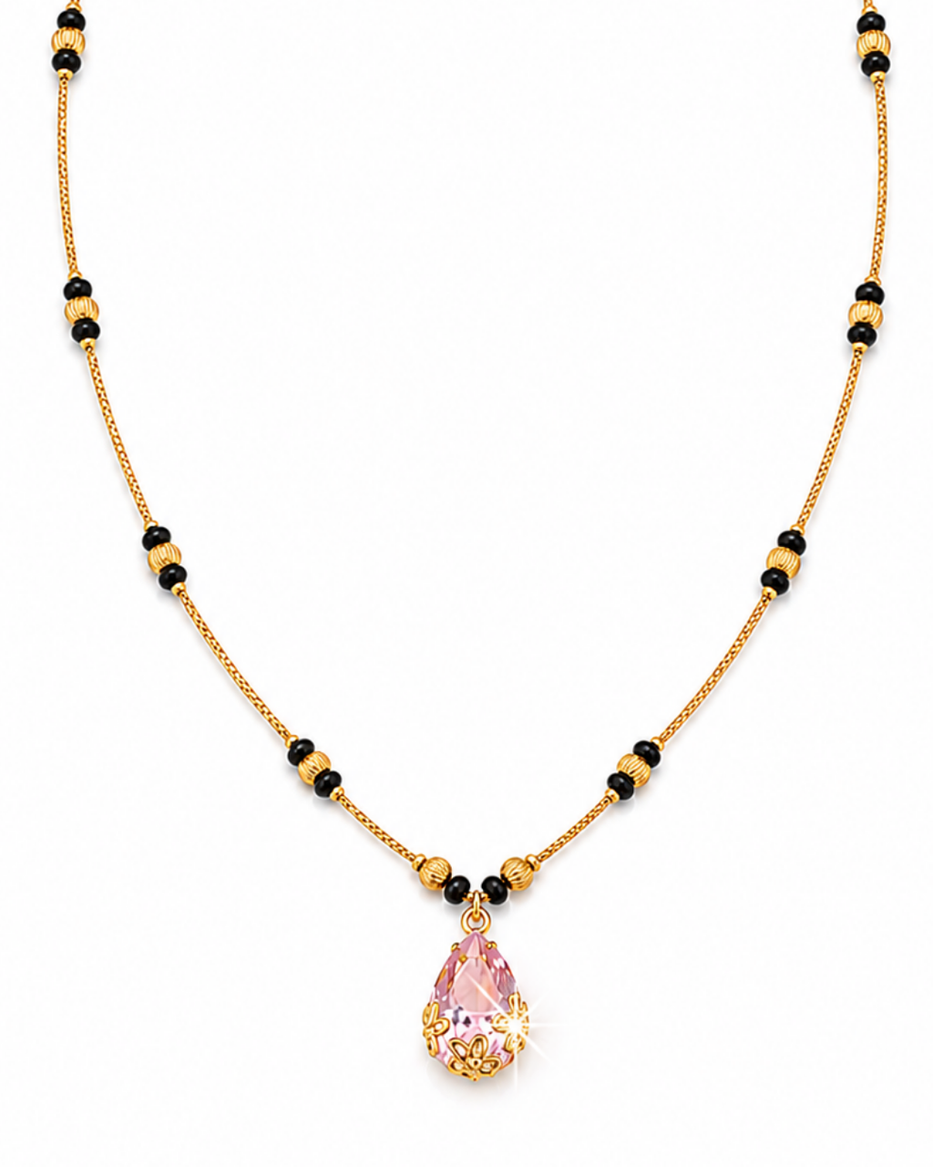 Blush Teardrop Mangalsutra
