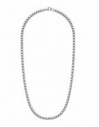 Premium Silver Box Chain Necklace for Men & Women