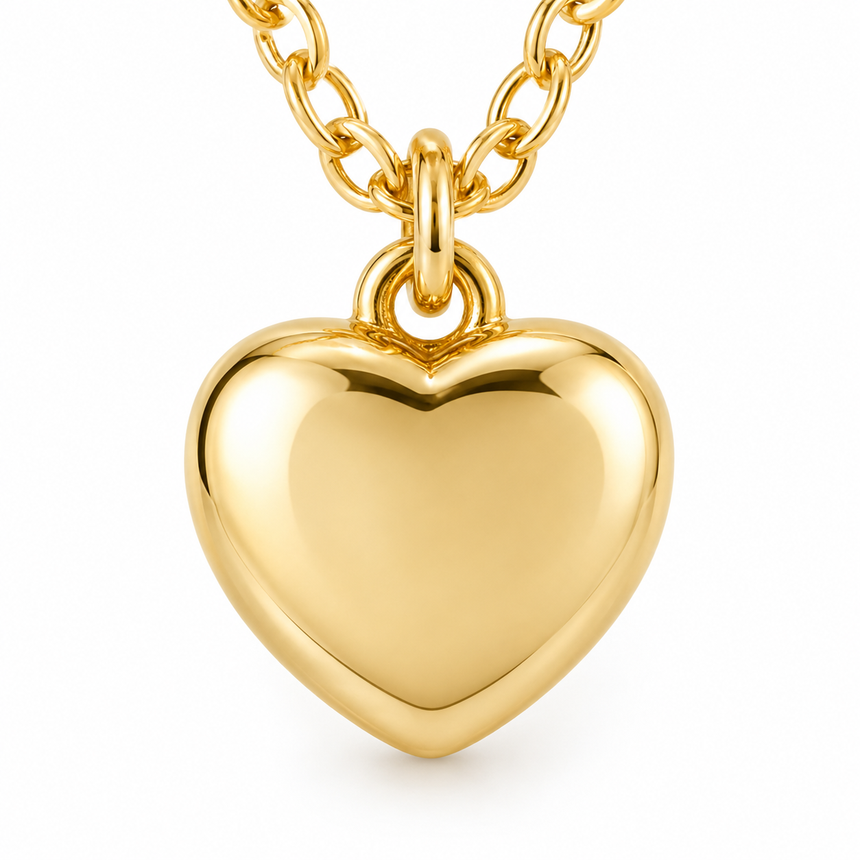 Elegant Gold Heart Pendant Necklace for Women