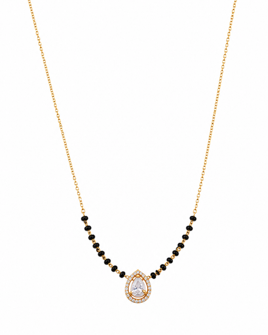 Pear Cut CZ Mangalsutra