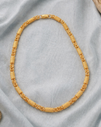 Regal Textured Link Gold-Plated Chain