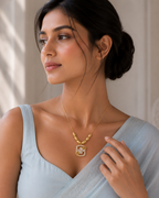 Golden Bloom Charm Necklace