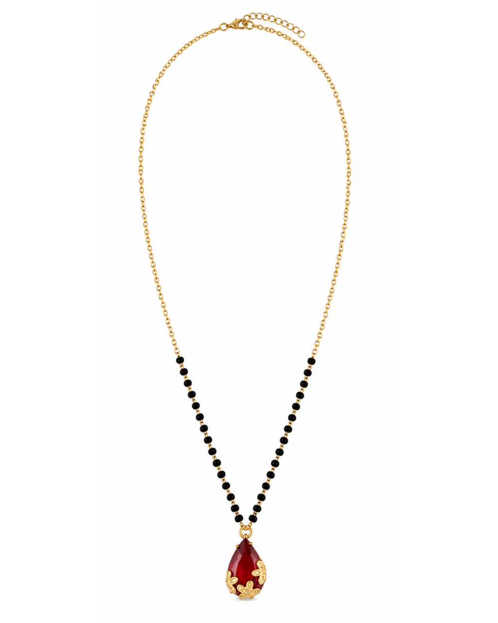 Ruby Teardrop Mangalsutra