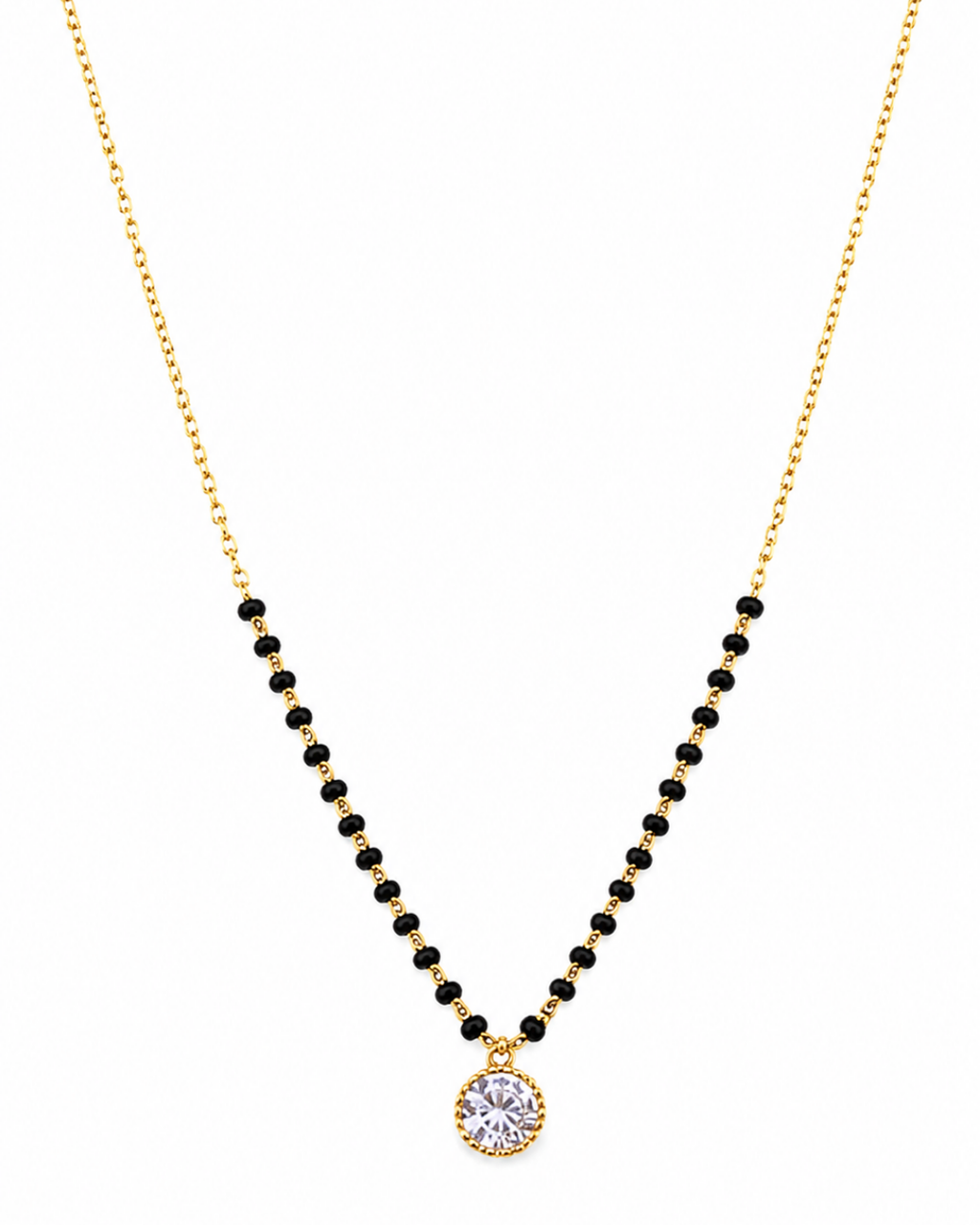 Classic Solitaire CZ Mangalsutra