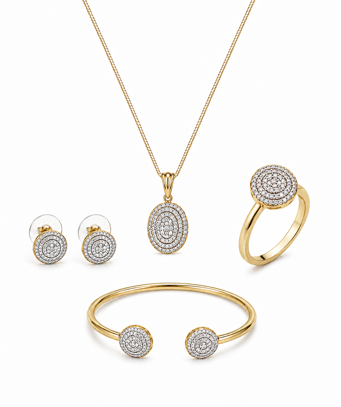 Radiant Circle Jewelry Set