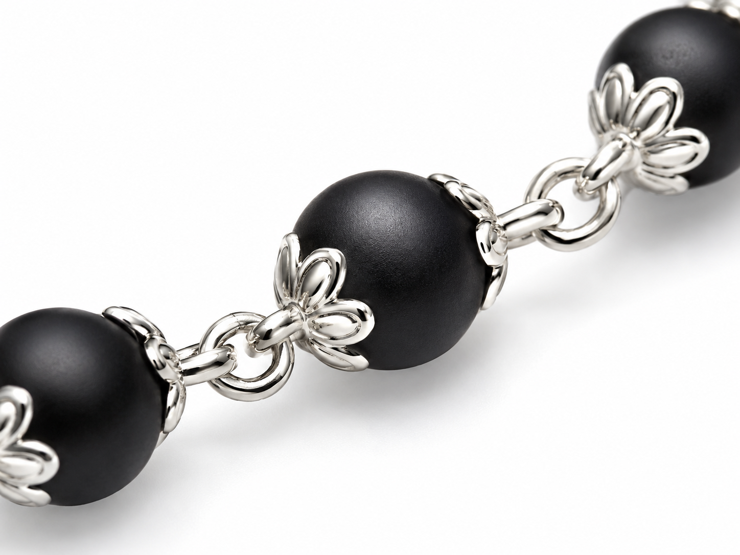Elegant Black Beaded Mangalsutra Style Chain for Women