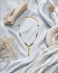 Celestial Charm Mangalsutra with Circular Crystal Pendant