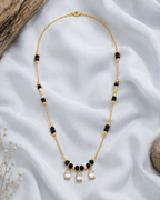 Trinity Charm Mangalsutra with Three Crystal Pendants
