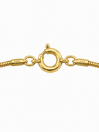 Elegant Gold Heart Snake Chain Necklace for Women