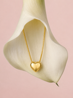 Elegant Gold Heart Snake Chain Necklace for Women