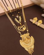 Women’s Premium Gold Plated Mangalsutra Combo Set